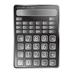 calculator against white