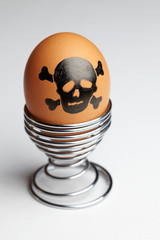 Ei mit Totenkopf