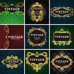 9 vintage style frame