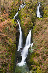 Stock Ghyll waterfall in the English Lake District
