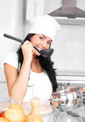 girl cooking