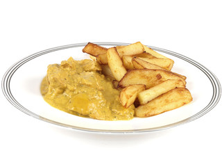 Chicken Curry with Chips