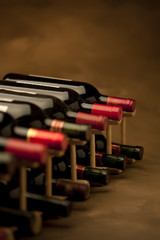Wine bottles, vertical