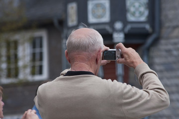 Tourist mit Kamera