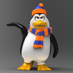 angry penguin