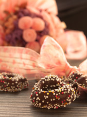 Heart gingerbread cookies