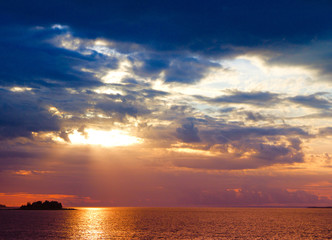 Fototapeta premium Dusk View Sunset