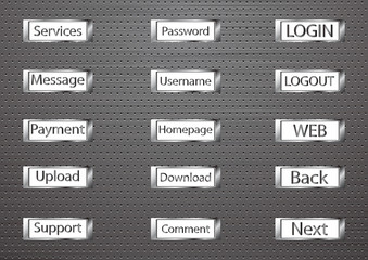 Obraz premium button web