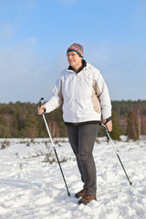 Nordicwalking im Schnee