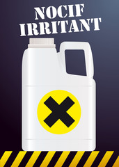 Naklejka premium Bidon_Corrosif