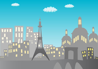 Obraz premium Paris background