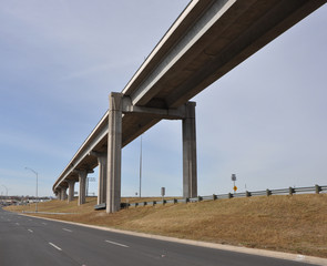 Amerikanische Autobahnauffahrt