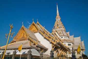 Native Thai style architecture, Wat Sothorn, Thailand