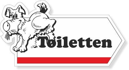 Hund Toilette