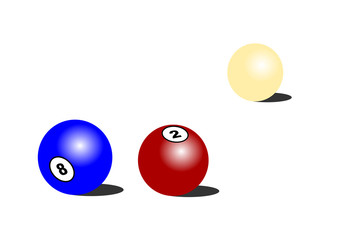 Billiard balls vector