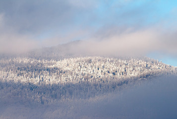 Mountain in mist