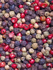 different peppercorn background