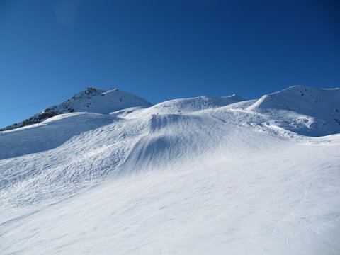 Large ski slopes