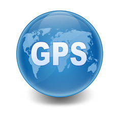 Esfera brillante texto GPS