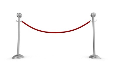 Isolated rope barrier