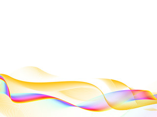 colorful waves, vector background