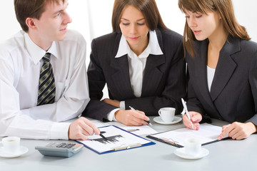 Fototapeta premium Young businesspeople