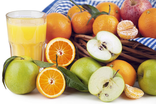 Orange Juice, Oranges and Apple