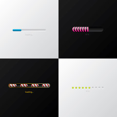 Progress indicator design set
