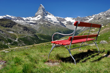 Obraz na płótnie Canvas views of the Matterhorn - Swiss Alps