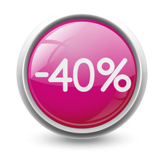 Symbole vectoriel glossy -40% 01