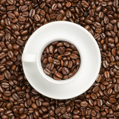 Cup with beans