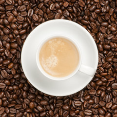 Cup with coffee