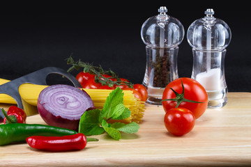 Italian pasta ingredients
