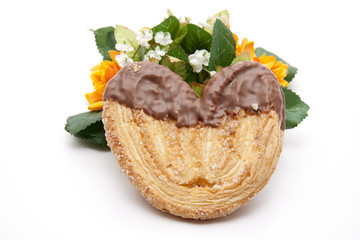 Gebäck mit Blume