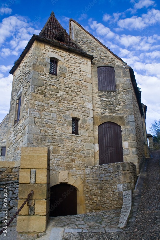 Poster Beynac (Dordogne) - Maison pittoresque