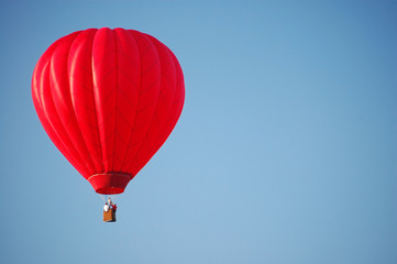 Fototapeta premium Red Hot Air Balloon