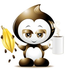 Cioccolato Goccia Cartoon-Chocolate Drop Cartoon-Vector