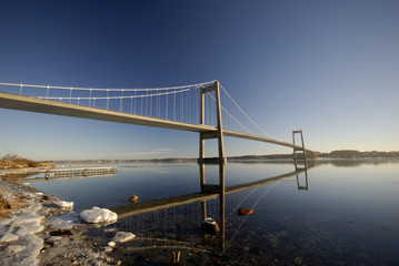 Beach and bridge