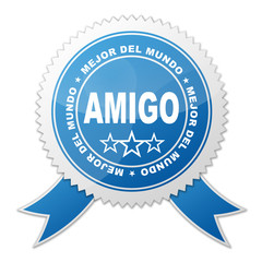 Sello MEJOR AMIGO DEL MUNDO