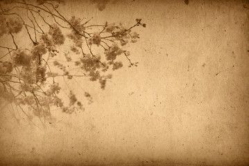 Vintage paper floral