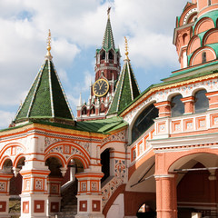 Fototapeta na wymiar Katedra Świętego Bazylego w Moskwie na Placu Czerwonym