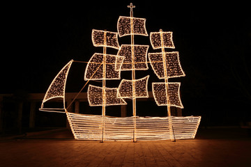 Traditional greek christmas ship - 28933854