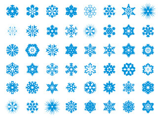 Big set of 48 snowflakes - 2