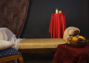 Luxurious interior of the boudoir