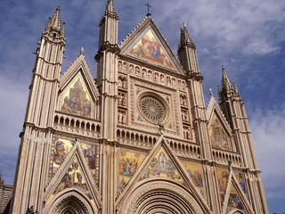 Fototapeta na wymiar Katedra w Orvieto, Włochy