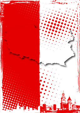 Fototapeta poster of poland