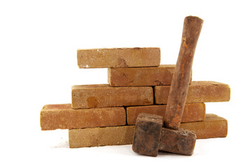 Bricks and a hammer