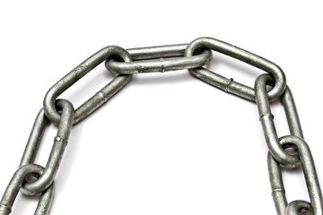 Chains isolated on white