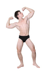 Obraz premium body builder poses