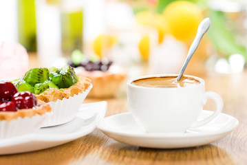 Dessert and coffee
